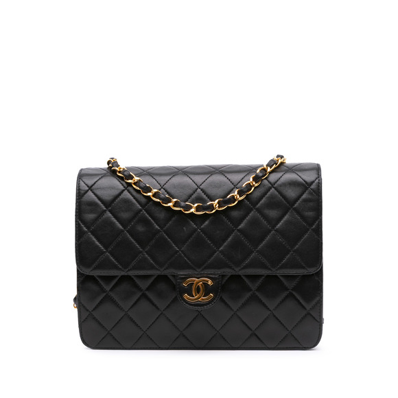 Pre-Loved Chanel Small CC Quilted Lambskin Half Single Flap - Picture 1 of 8